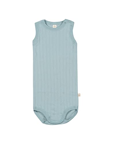 Dilling Baby Body ohne Ärmel aus Baumwolle Aqua blau 80 von Dilling