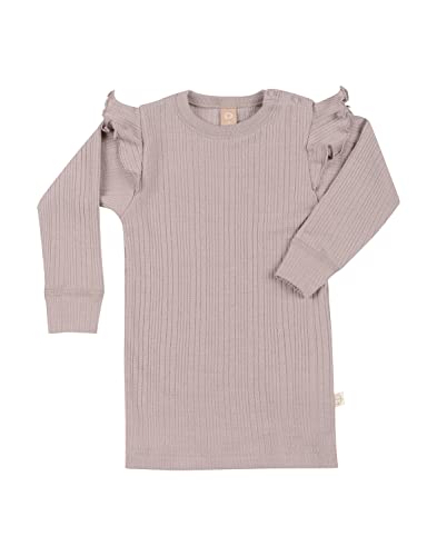 Dilling Baby Langarmshirt aus natürlicher Merinowolle Lavendel von Dilling