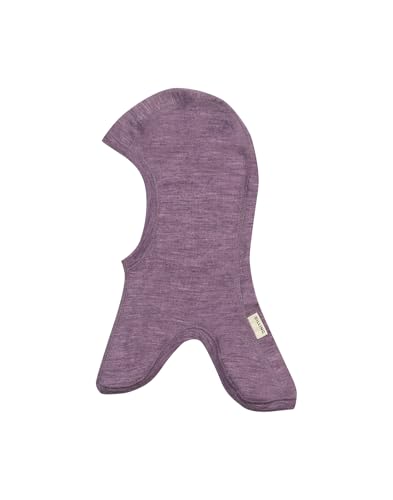 Dilling Schlupfmütze aus natürlicher Merinowolle für Babys - Melierter Flieder 62/74 von Dilling