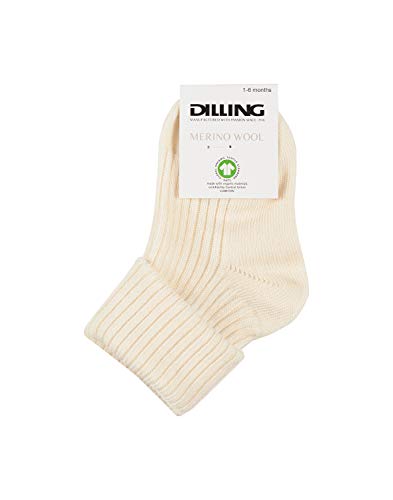 Dilling Babystrümpfe aus Bio Merinowolle Natur 3-6 Monate von Dilling