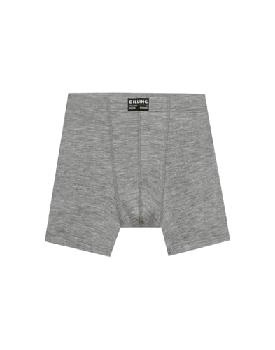 Dilling Boxershorts aus Merinowolle für Herren - Grau meliert M von Dilling