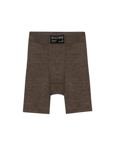 Dilling Boxershorts aus Merinowolle für Kinder - Haselnussbraun 98/104 von Dilling