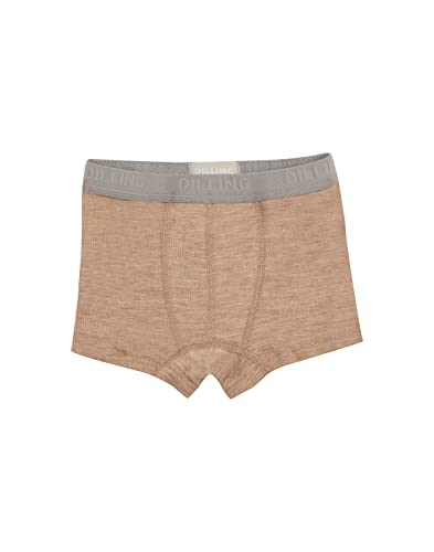 Dilling Boxershorts aus natürlicher Merinowolle für Kinder Karamell meliert 134-140 von Dilling