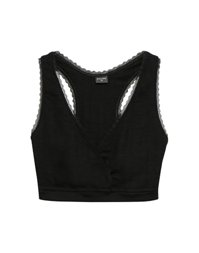 Dilling Damen-Bralette aus Merinowolle/Seide - Schwarz 40 von Dilling