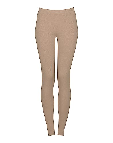 Dilling Damen Leggings aus Baumwolle Beige meliert 36 von Dilling