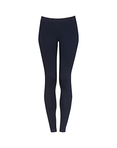 Dilling Damen Leggings aus Baumwolle Navy 42 von Dilling