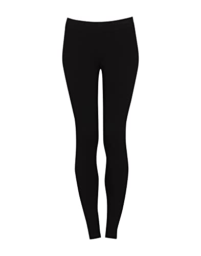 Dilling Damen Leggings aus Baumwolle Schwarz 36 von Dilling