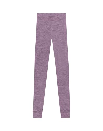 Dilling Leggings aus 100% natürlicher Merinowolle für Damen - Melierter Flieder 38 von Dilling