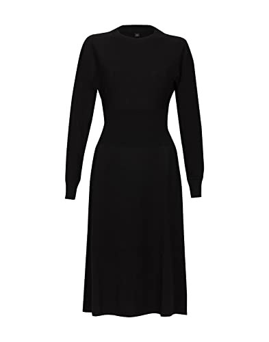 Dilling Damen Strickkleid aus Merinowolle Schwarz 42 von Dilling