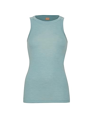 Dilling Damen Tank Top aus Merinowolle/Seide Arktik Blau 46 von Dilling