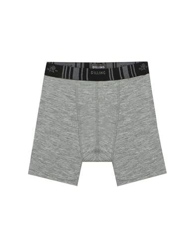 Dilling Boxershorts aus natürlicher Merinowolle für Herren - Grau meliert L von Dilling