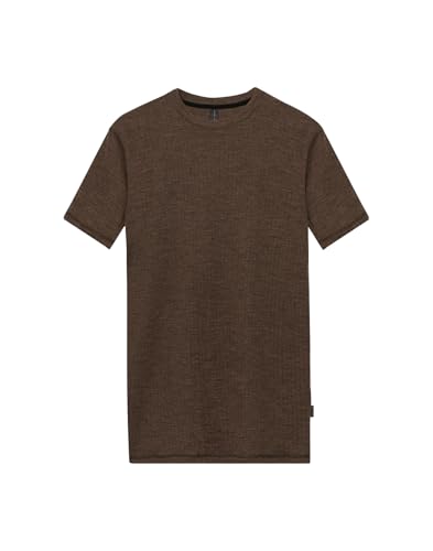 Dilling Herren-T-Shirt aus Merinowolle - Haselnussbraun M von Dilling