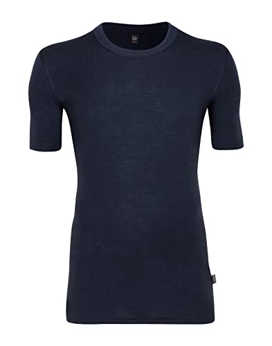 Dilling T-Shirt from Organic Merino Wool for Men - Navy XXL von Dilling