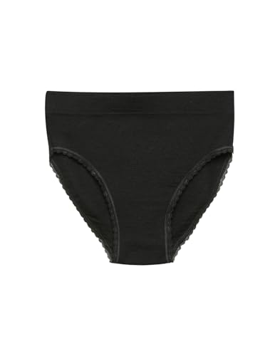 Dilling High Waist Slip aus Merinowolle/Seide für Damen - Schwarz 34 von Dilling