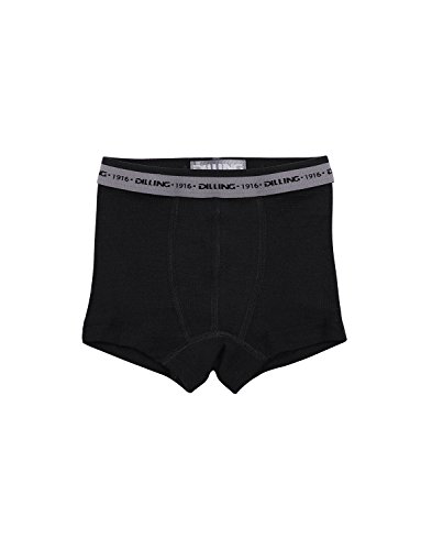 Dilling Jungen Unterhose aus 100% Bio-Merinowolle Schwarz 110-116 von Dilling