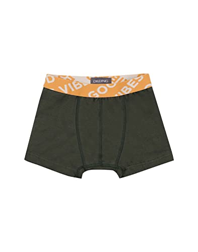 Dilling Kinder Boxershorts aus Baumwolle Grün 98-104 von Dilling