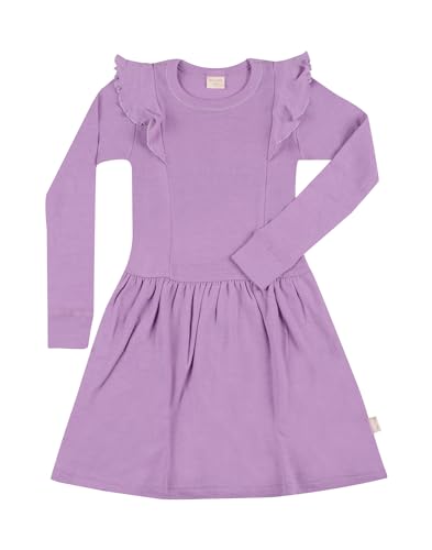 Dilling Kinder Kleid aus Merinowolle Violette Orchidee 122-128 von Dilling