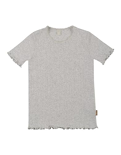 Dilling Kinder T-Shirt aus Baumwolle Hellgrau meliert 134-140 von Dilling