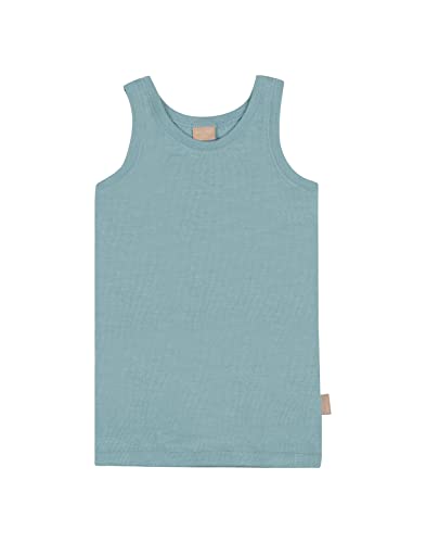 Dilling Kinder Tank Top aus Merinowolle/Seide Arktik Blau 110-116 von Dilling