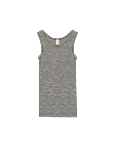 Dilling Tank Top aus natürlicher Merinowolle für Kinder - Grau meliert 146/152 von Dilling
