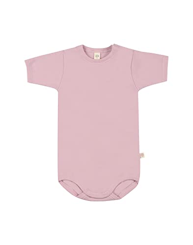 Dilling Kurzarmbody aus Bio Baumwolle für Babys Gedecktes Rosa von Dilling