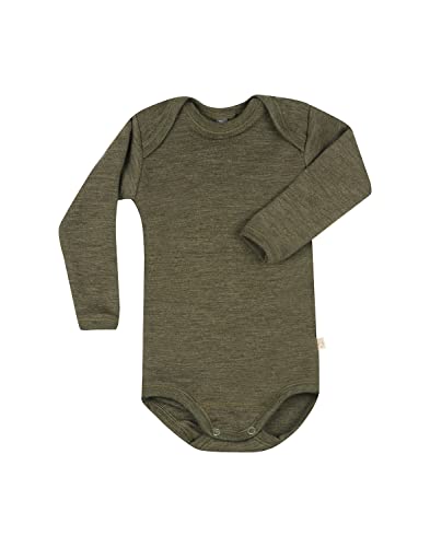 Dilling Langarmbody aus Merinowolle für Babys Dunkelgrün meliert 80 Dilling Langarmbody aus Merinowolle für Babys Dunkelgrün meliert 80 von Dilling