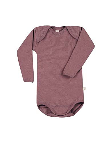 Dilling Langarmbody aus Merinowolle für Babys Fuchsia 62 von Dilling