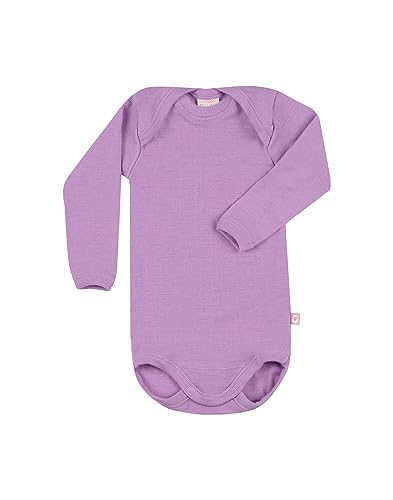 Dilling Langarmbody aus Merinowolle für Babys Violette Orchidee 62 von Dilling