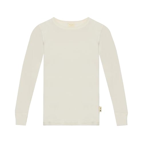 Dilling Langarmshirt aus Merinowolle/Seide für Kinder Natur 122-128 von Dilling