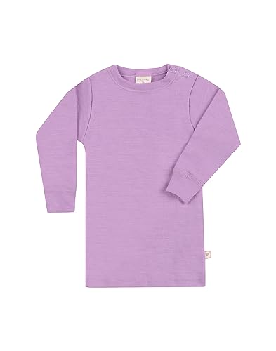 Dilling Langarmshirt aus natürlicher Merinowolle für Babys Violette Orchidee 74 von Dilling