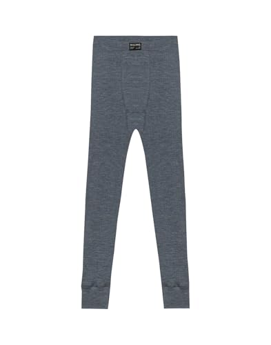 Dilling Lange Unterhose aus Merinowolle für Herren ohne Eingriff - Blaugrau meliert XL von Dilling