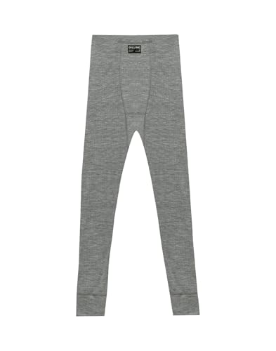 Dilling Lange Unterhose aus Merinowolle für Herren ohne Eingriff - Grau meliert L von Dilling