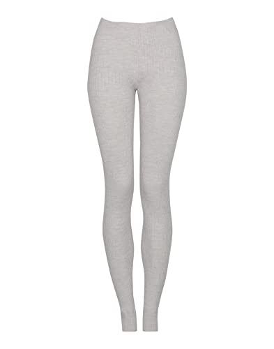 Dilling Leggings aus 100% natürlicher Merinowolle für Damen Hellgrau meliert 42 von Dilling