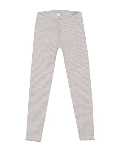 Dilling Leggings aus Merinowolle für Kinder Hellgrau meliert 146-152 von Dilling