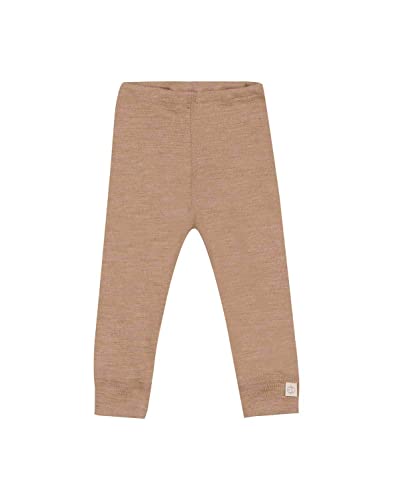 Dilling Leggings aus natürlicher Merinowolle für Babys Karamell meliert 68 von Dilling