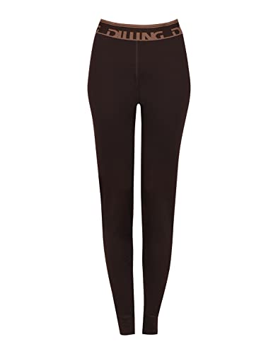 Dilling Leggings aus natürlicher Merinowolle für Damen Feige von Dilling