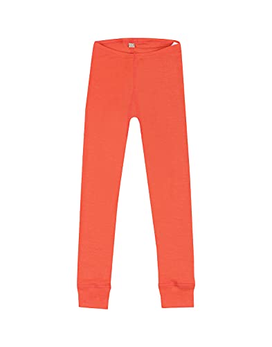 Dilling Leggings aus natürlicher Merinowolle für Kinder Erdbeerrot 146-152 von Dilling