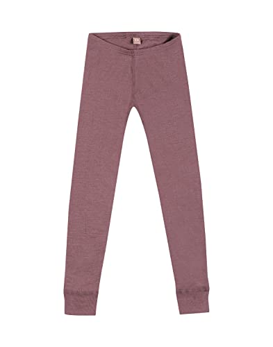 Dilling Leggings aus natürlicher Merinowolle für Kinder Fuchsia 110-116 von Dilling