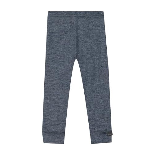 Dilling Leggings für Babys aus Bio Wolle & Seide Blau meliert 80 von Dilling