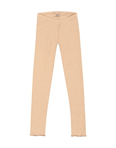 Dilling Leggings für Kinder aus natürlicher Merinowolle und Seide Rouge 110-116 von Dilling