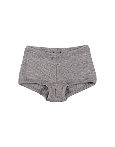 Dilling Mädchen Hipster in Rippstrick aus 100% Bio-Merinowolle Graumeliert 110-116 von Dilling