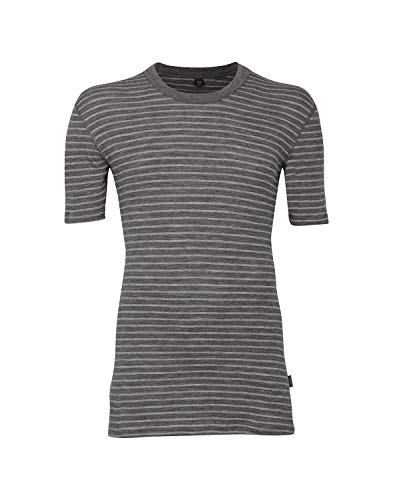 Dilling Merino Halbarmshirt für Herren - Bio Merinowolle Grau gestreift S Dilling Merino Halbarmshirt für Herren - Bio Merinowolle Grau gestreift S von Dilling