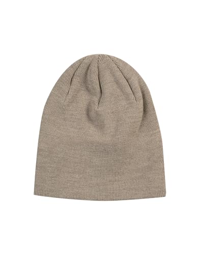 Dilling Mütze aus Merinowolle - Hellbraun meliert Einheitsgröße von Dilling