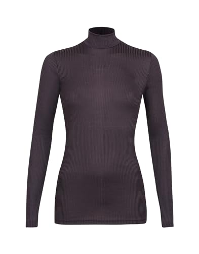 Dilling Oberteil aus natürlicher Merinowolle für Damen Aubergine 40 von Dilling