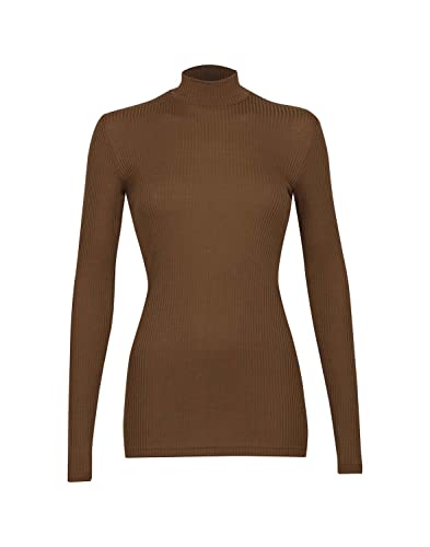 Dilling Oberteil aus natürlicher Merinowolle für Damen Haselnuss 42 von Dilling