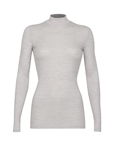 Dilling Oberteil aus natürlicher Merinowolle für Damen Hellgrau meliert 36 von Dilling