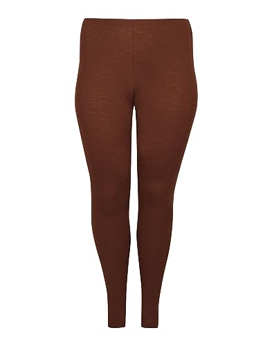 Dilling Plus Size Damen Leggings aus Merinowolle Kortenrot 50 von Dilling