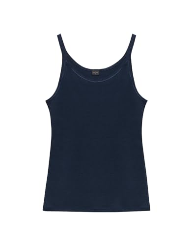 Dilling Plus Size Damen Trägertop aus Merinowolle - Navy 52 von Dilling