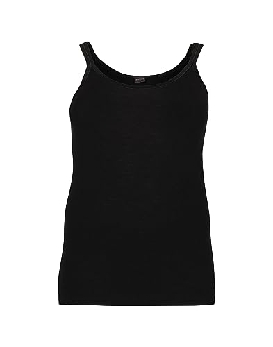 Dilling Plus Size Damen Trägertop aus Merinowolle Schwarz 48 von Dilling