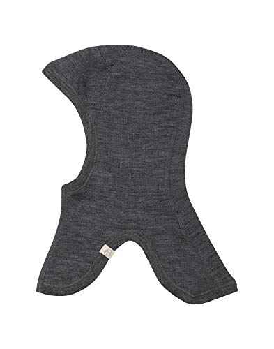 Dilling Schlupfmütze für Kinder aus 100% BIO-Merinowolle Dunkelgrau meliert 62-74 von Dilling
